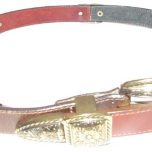 Brighton Leather in Teal Blue Burgundy Orange Tan main image 3